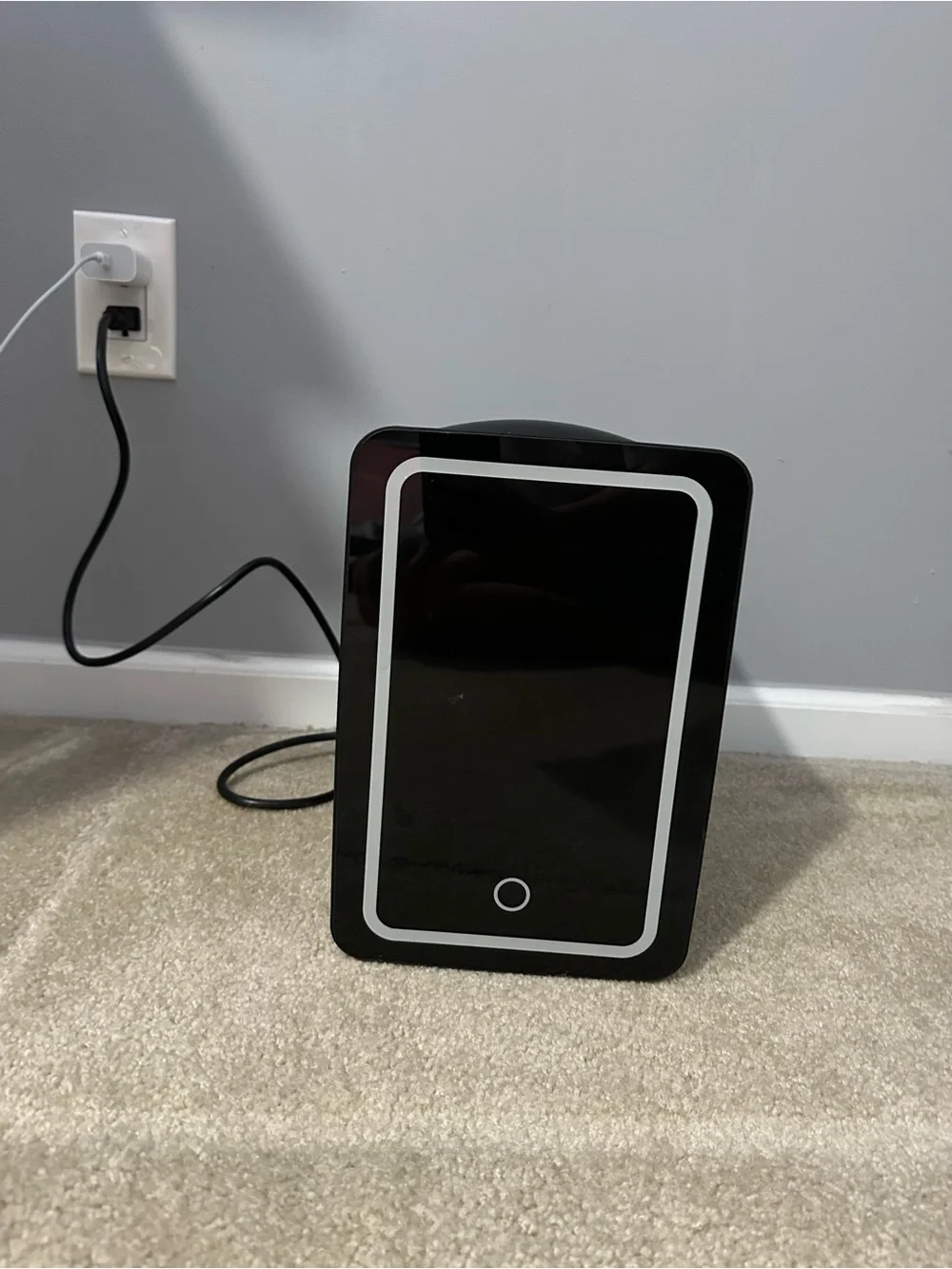 Skincare mini fridge